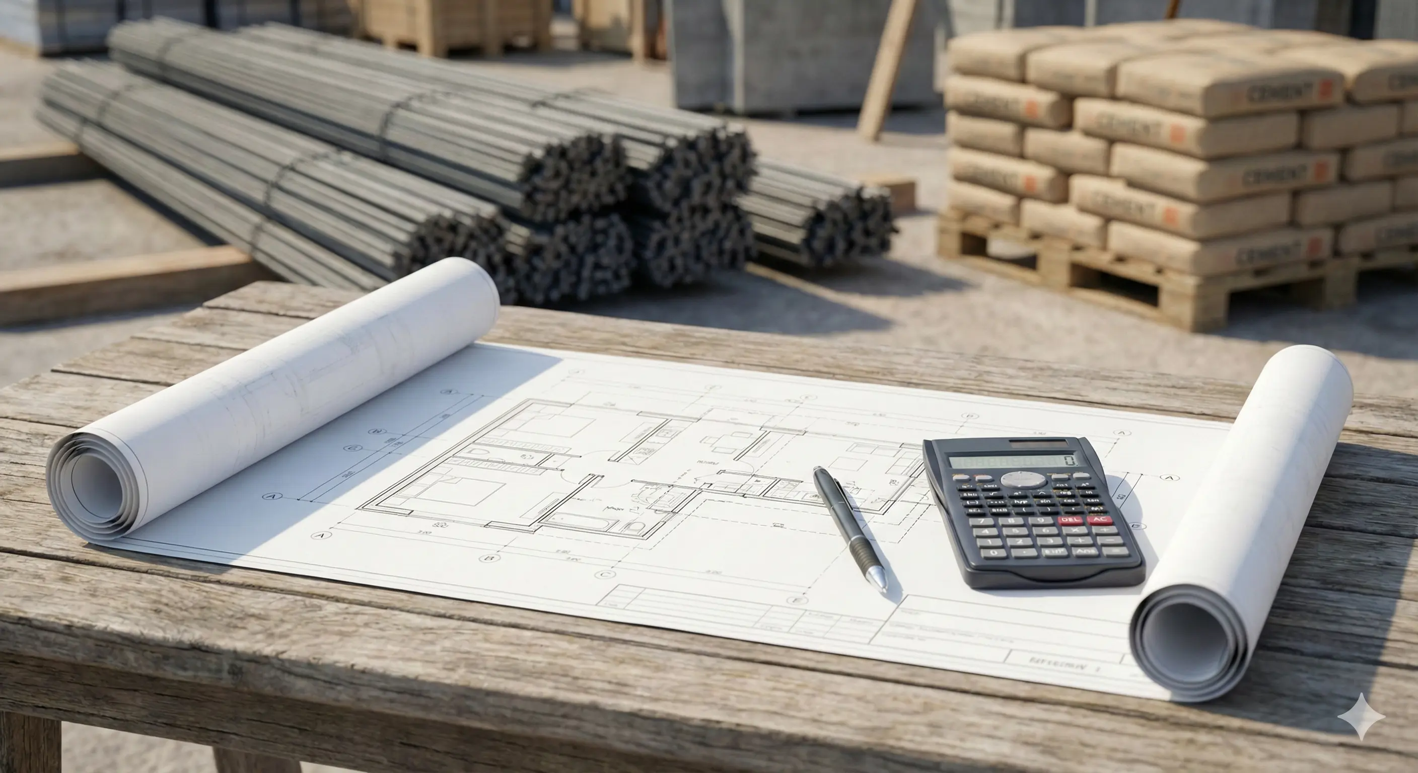 حساب كميات الحديد والأسمنت والخرسانة للسقف في اليمن