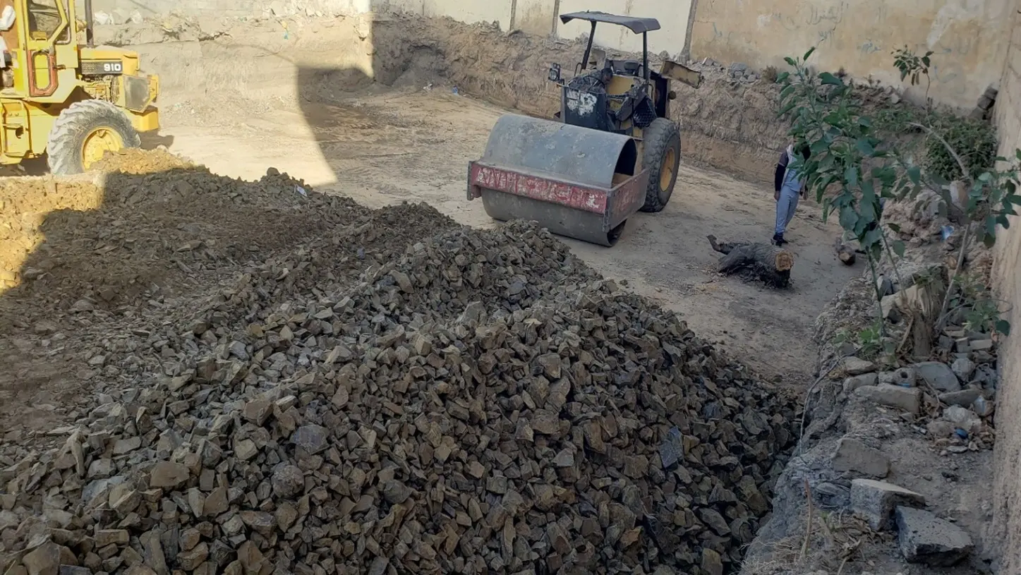 صورة توضح التحدي في مشروع مقاولة بناء متكاملة لعمارة أبو حسن النوم (الجراف) | من العظم حتى التشطيب